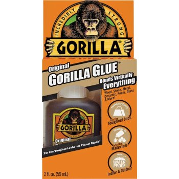 Gorilla 5000201 Glue, Brown, 2 oz Bottle