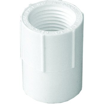 LASCO 435005CPRMC Pipe Adapter, 1/2 in, Slip x FIP, PVC, SCH 40 Schedule