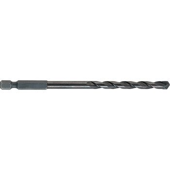 DEWALT DW2573 Drill Bit, 3/16 in Dia, 6 in OAL, 1/4 in Dia Shank, Hex Shank