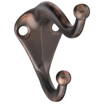 National Hardware V160 N334-672 Coat and Hat Hook, 35 lb, Zinc, Antique Bronze