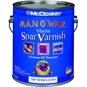 McCloskey Man O War 80-7507 080.0007507.007 Spar Varnish, Semi-Gloss, 1 gal