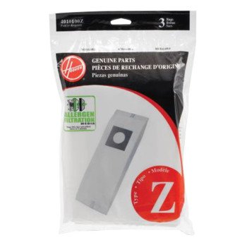 Hoover 4010100Z Type-Z Allergen Vacuum Bag, Paper