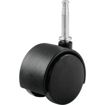 Shepherd Hardware 9402 Swivel Caster, 1-5/8 in Dia Wheel, Nylon Wheel, Black, 40 lb