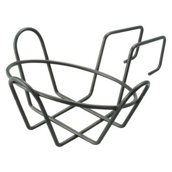 Landscapers Select GB-4326 Round Planter Holder with Hanger, Steel, Black, Powder coated