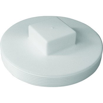 Canplas 414286BC Plug, 6 in, MNPT, PVC, White