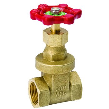 B & K ProLine Series 100-002NL Gate Valve, 3/8 in Connection, FPT, 200/125 psi Pressure, Brass Body