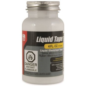 Gardner Bender LTW-400 Liquid Electrical Tape, Liquid, White, 4 oz Bottle