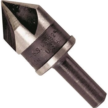 Irwin 12412 Drill Bit, 5/8 in Dia, 1-23/32 in OAL, Countersink, 5-Flute, 1/4 in Dia Shank, Round Shank