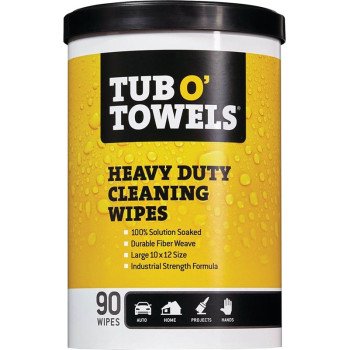 TUB O'TOWELS CLEAN WIPES 90CT