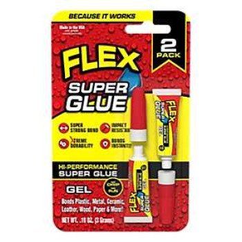 Flex Seal SGGEL2X3 High Performance Super Glue, Gel, Clear, 6 g Tube