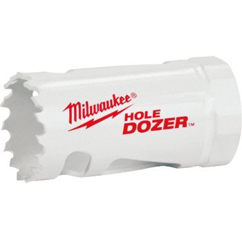 Milwaukee Hole Dozer 49-56-0237 Hole Saw, 4-3/4 in Dia, 1-5/8 in D Cutting, 5/8-18 Arbor, 3 TPI