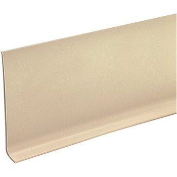 M-D 75481 Wall Base, 120 ft L, 4 in W, Vinyl, Almond