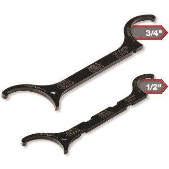 Gardner Bender LNW-KIT Wrench Kit, 2-Piece, Steel, Black