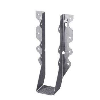 Simpson Strong-Tie LU LU28 Joist Hanger, 6-3/8 in H, 1-1/2 in D, 1-9/16 in W, 2 x 8 in, Steel, Galvanized/Zinc