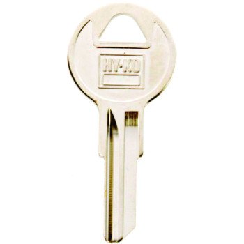 Hy-Ko 11010Y105 Key Blank, Brass, Nickel, For: Yale Cabinet, House Locks and Padlocks