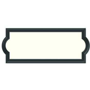 Hy-Ko AK-460 Address Plaque, Rectangular, Plastic, Black