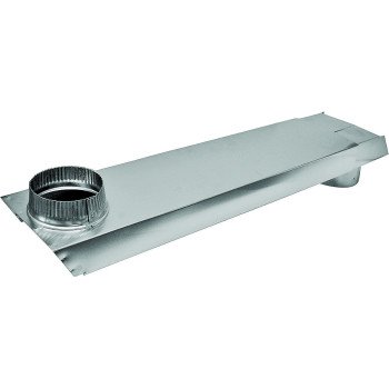 Lambro 3005 Dryer Vent Duct, 2 in W, 6 in H, 90 deg Angle, Aluminum