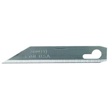 STANLEY 11-041 Replacement Knife Blade, 2-9/16 in L, Stainless Steel, Single-Edge Edge, 1-Point