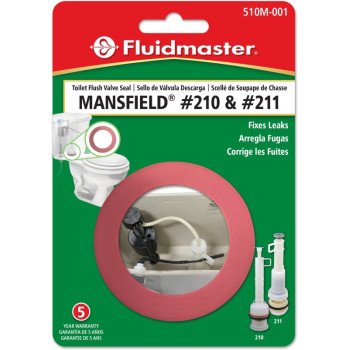 Fluidmaster 510M-001-P10 Toilet Flush Valve Seal, For: Mansfield #210, #211 Flush Valves