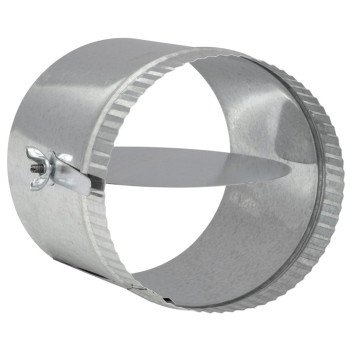 Imperial GV2283 Volume Damper with Sleeve, 6 in Dia, Galvanized