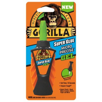 Gorilla 102177 Micro Precise Super Glue, Liquid, Irritating, Sharp, 5.5 g