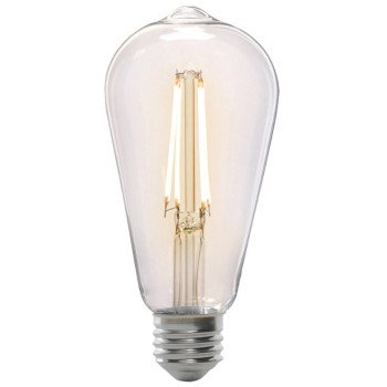 Feit Electric ST19/CL/VG/LED LED Bulb, Decorative, ST19 Lamp, 60 W Equivalent, E26 Lamp Base, Dimmable, Clear