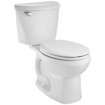 American Standard Reliant 3332228S.020 Front Toilet, Round Bowl, 1.28 gpf Flush, 12 in Rough-In, 15 in H Rim, White