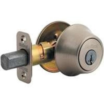 Kwikset 660 15 RCAL RCS Deadbolt, SmartKey Key, Metal, Satin Nickel, 2-3/8 to 2-3/4 in Backset, K3 Keyway