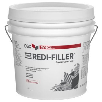 Synko Redi-Filler 330014 Drywall Compound, Paste, Off White, 13.5 L