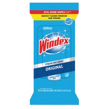 Windex COLORmaxx 00296 Cleaning Original Wipes, Ammoniacal Pleasant