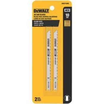 DeWALT DW3710H2 Jig Saw Blade, 1/4 in W, 4 in L, 10 TPI