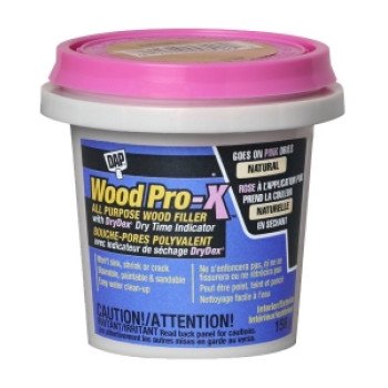 DAP WOODPRO-X 74285 Woodfiller with DryDex Dry Time Indicator, Paste, Musty, Natural, 156 g