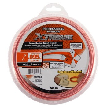 Arnold Xtreme Professional WLX-195 Trimmer Line, 0.095 in Dia, 200 ft L, Monofilament