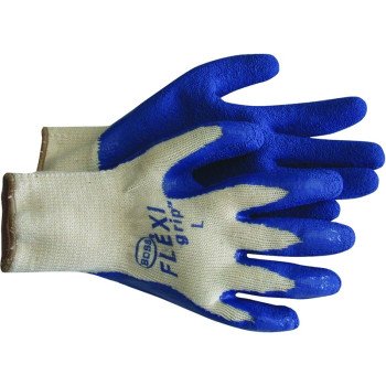 Boss Grip Series B32041-XL Coated Gloves, XL, Slip-On Cuff, Latex Coating, Polyester, Gray