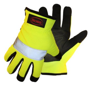 Boss 991X Mechanic Gloves, XL, Open Cuff, Synthetic Leather