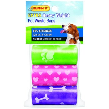 BAG DOG WASTE REFILL 45CT/3RLL