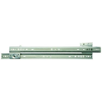 Knape & Vogt 1300P ZC 20 Drawer Slide, 75 lb, 20 in L Rail, 1/2 in W Rail, Steel, Zinc