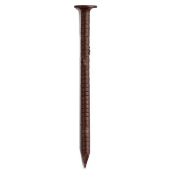 ProFIT 0252078 Trim Nail, 1-1/4 in L, 304 Stainless Steel, Flat Head, Smooth Shank, Brown, 1 lb