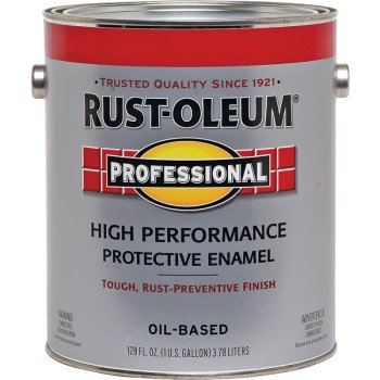 Professional 7564402 Enamel Paint, Oil, Gloss, Safety Red, 1 gal, Can, 230 to 390 sq-ft/gal Coverage Area