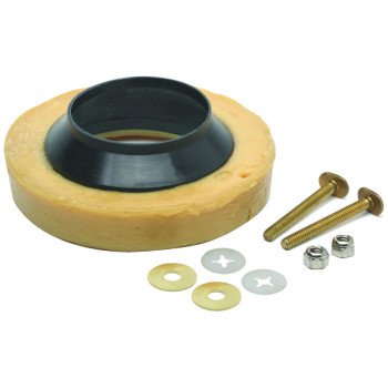 Oatey 31193 Flanged Gasket, 2-1/4 in Dia, Wax, Brown, For: 3 in or 4 in Waste Lines