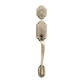 Kwikset 800ANLIP5SMTRCAL/ Combination Lockset, Antique Brass, 1 Grade, Re-Key Technology: SmartKey