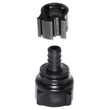 Flair-It PEXLOCK 30856 Swivel Pipe Adapter, 1/2 x 3/4 in, FPT, Polysulfone, Black, 100 psi Pressure