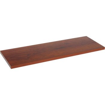 Knape & Vogt 1980 W 12X36 Shelf Board, 36 in L, 12 in W, Walnut, For: KV Standard/Bracket Shelving Systems