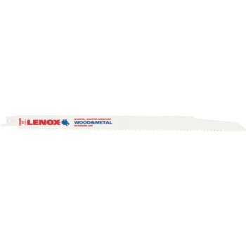 Lenox 20586S156R Reciprocating Saw Blade, 3/4 in W, 12 in L, 6 TPI, High-Speed Cobalt Cutting Edge