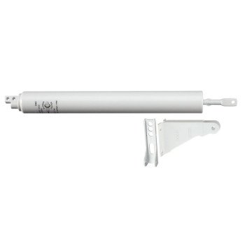 National Hardware V1337 Series N213-249 Door Closer, White, 5/16 in Dia Rod, 11-1/8 in L, Steel, 90 deg Opening