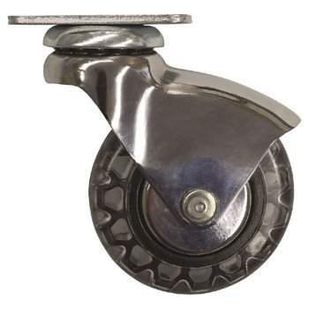 Shepherd Hardware 6292 Swivel Caster, 3 in Dia Wheel, PVC Wheel, 110 lb