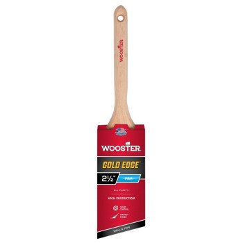 Wooster 5231-2-1/2 Paint Brush, 2-1/2 in W, 2-15/16 in L Bristle, Polyester Bristle, Sash Handle