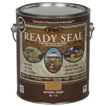 Ready Seal 112 Stain and Sealer, Natural Cedar, 1 gal, Can