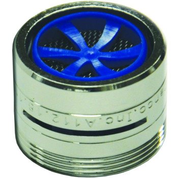 Danco 10489 Faucet Aerator, 15/16-27 x 55/64-27 Male x Female Thread, Brass, Chrome Plated, 1.5 gpm