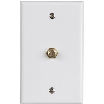 Zenith VW1001WJ1W Wallplate, 4-1/2 in L, 2-3/4 in W, White